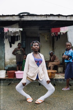Julienne in the streets of Cameroon.